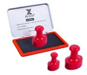 Mühür Kauçuk Alaşım Kırmızı Kaşe Oval 28x40mm thumbnail 1