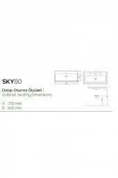 KAREN BANYO SKY 80 CM LAVABO - 4