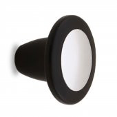 Düğme Çekmece Dolap Kapak Kulpu Kulbu Mat Siyah Krom Metal Kulp thumbnail 1