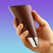 Konik Lüks Mobilya Sehpa Tv Ünitesi Koltuk Ayağı 12 Cm Kahverengi Ahşap Desenli Ayakları - 4