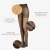 Penti Kadın Thinlooking Thermal (İnce Görünen Termal) Külotlu Çorap - 4