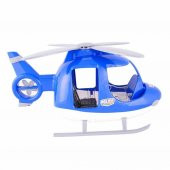 Farbu Oyuncak 46 cm Büyük Polis Helikopteri Mavi - 3