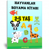 Hayvanlar Boyama Kitabı (2-5 Yaş) - 1