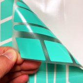 Şerit Tasarımlı Nane Yeşili Motosiklet Kask Sticker Çınar Extreme - 4