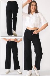 Kadın Bol Paça Kot pantolon 422454 - 1