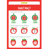 Okul Öncesi Saatleri Öğreten YAZ-SİL Kitabı - 5