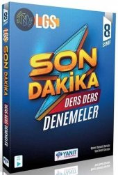 Yanıt Yayınları 8. Sınıf LGS Tüm Dersler Son Dakika Ders Ders Denemeleri - 1
