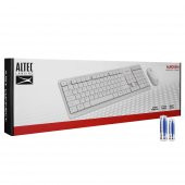 Altec Lansing ALBC6314 Beyaz 2.4GHz 1200DPI Türkçe Q Kablosuz Klavye + Mouse Set Kablosuz Set - 2