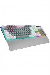 Beyaz/gri Red Switch Rainbow Mekanik Gaming Oyuncu Klavyesi - 2