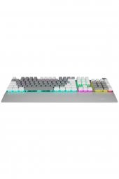 Beyaz/gri Red Switch Rainbow Mekanik Gaming Oyuncu Klavyesi - 3