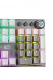Beyaz/gri Red Switch Rainbow Mekanik Gaming Oyuncu Klavyesi - 6