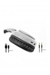 Snopy SN-34BT Cosy Mobil Telefon Uyumlu Kablosuz Mikrofonlu Kulak Üstü Gri Bluetooth Kulaklık - 5