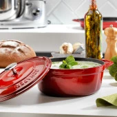 Schafer Guss Chef Döküm Derin Tencere 20 Cm 2 Parça-Kırmızı - 2