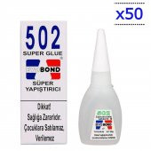 Evobond 502 Süper Japon Yapıştırıcı Orjinal 20 gr 50 Adet (1 Paket) - 1