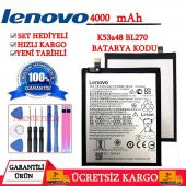 LENOVO K6 NOTE ORJİNAL PİL BATARYA K53A48 BL270 BATARYA KOD YENİ TARİHLİ - 1