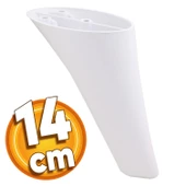 Napoli Lüks Mobilya Kanepe Sehpa Tv Ünitesi Koltuk Ayağı 14 Cm Beyaz Baza Ayakları thumbnail 1