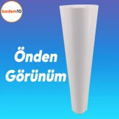 Napoli Lüks Mobilya Kanepe Tv Ünitesi Koltuk Ayağı 18 Cm Beyaz Konsol Ayakları - 5