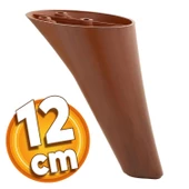 Napoli Lüks Mobilya Kanepe Tv Ünitesi Koltuk Ayağı 12 Cm Kahverengi Ahşap Desenli Baza Ayakları thumbnail 1