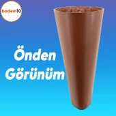 Napoli Lüks Mobilya Kanepe Tv Ünitesi Koltuk Ayağı 14 Cm Kahverengi Ahşap Desenli Baza Ayakları thumbnail 5