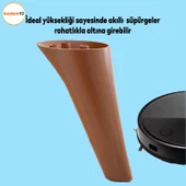 Napoli Lüks Mobilya Kanepe Tv Ünitesi Koltuk Ayağı 18 Cm Kahverengi Ahşap Desenli Konsol Ayakları - 2