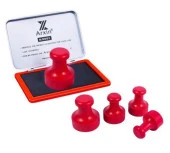 Mühür Kauçuk Alaşım Kırmızı Kaşe Yuvarlak 40Ømm thumbnail 1