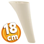 Napoli Lüks Mobilya Kanepe Tv Ünitesi Koltuk Ayağı 18 Cm Krem Konsol Ayakları - 1