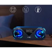 Polham BT5.0V Digital Göstergeli Taşınabilir Hoparlör, Dijital Saatli, Hafıza Kartlı, Aux Hoparlör - 2