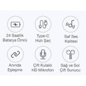 Polham Dijital Göstergeli Şarj Kutulu Uzun Şarjlı Tws Bluetooth Kulaklık IPX6 Suya Dayanıklı - 2