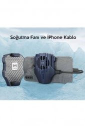 Polham Apple Iphone 7,8,x,11,12 Seri Uyumlu Şarj Kablolu Fanlı Telefon Soğutucusu, Pubg Call Of Duty - 2