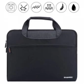 Polham Darbeye Dayanıklı 13,3 İnch Laptop Çantası Macbook Pro Macbook Air Çantası Evrak Çantası - 5