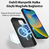Polham Deri Dokulu Business iPhone 14 Pro 6.1 Kılıf, Magsafe Uyumlu,Ultra Şık,Kamera Koruyucu Kılıf - 10