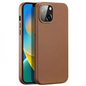 Polham Deri Dokulu Business iPhone 14 Pro 6.1 Kılıf, Magsafe Uyumlu,Ultra Şık,Kamera Koruyucu Kılıf - 9