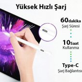 Polham Apple Pencil Active Touch Kapasitif Dokunmatik Kalem, Tablet ve Telefon İçin Eğimli Kalem - 2