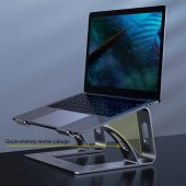 Polham Premium 10-17İnch Arası Uyumlu Laptop Standı, Sarsıntı Engelleyici, Kaymaz Taban Stand - 4