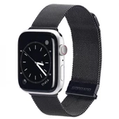 Polham Milano Loop Çelik Ultra Hafif Apple Watch 42-44-45MM için Kordon Kayış, Paslanmaz Çelik Kayış - 1