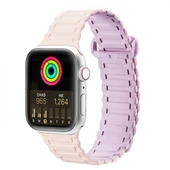 Polham Apple Watch 38-40-41MM İçin Manyetik Silikon Kordon Kayış, Apple Watch 2-3-4-5-6-7-8 ve SE - 11