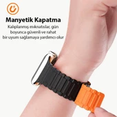 Polham Apple Watch 38-40-41MM İçin Manyetik Silikon Kordon Kayış, Apple Watch 2-3-4-5-6-7-8 ve SE - 12