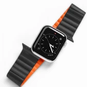 Polham Zincir Style Apple Watch 42-44-45MM için Mıknatıslı Kordon Kayış, Ultra Rahat Yıkanabilir - 1