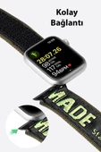 Polham Climberloop Apple Watch 42-44-45MM Ultra Rahat ve Hafif Kordon Kayış, Cırt Cırtlı Bağlantılı - 5
