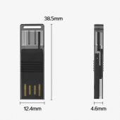 Polham Type-c Hafıza kart ve USB Flash Bellek Okuyucu, TF Kart Reader, Telefon, Tablet, PC Reader - 4