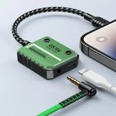 Polham 2in1 30W Mıknatıslı İpad, İphone Lightning Şarj ve 3.5MM Kulaklık Çevirici Çoğaltıcı Adaptör - 4