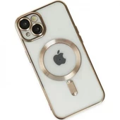 Polham Kamera Korumalı iPhone 14 Plus 6.7inç Magsafe Uyumlu Silikon Kılıf, Lazer Çerçeveli, Darbe Emici - 4