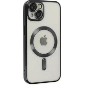 Polham Kamera Korumalı iPhone 14 Plus 6.7inç Magsafe Uyumlu Silikon Kılıf, Lazer Çerçeveli, Darbe Emici - 9