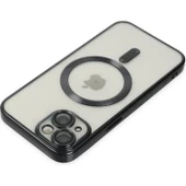 Polham Kamera Korumalı iPhone 14 Plus 6.7inç Magsafe Uyumlu Silikon Kılıf, Lazer Çerçeveli, Darbe Emici - 5