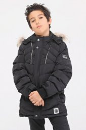 Benittokids Natural Kürklü Erkek Çocuk Kaban 51237 - 9