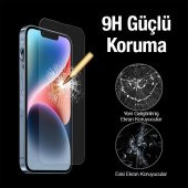 Polham 9H 2.5D İPhone 14 Plus 6.7inç Kaplama Kırılmaz Ekran Koruyucu, Parmak İzi Bırakmaz Koruyucu - 3