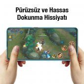 Polham 9H 2.5D İPhone 14 Plus 6.7inç Kaplama Kırılmaz Ekran Koruyucu, Parmak İzi Bırakmaz Koruyucu - 5
