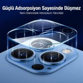 Polham İPhone 14 -14 Plus Full Kaplama Kırılmaz Kamera Koruyucu,Darbe Emici, Çizilmez Koruyucu - 2