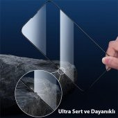 Polham 9D Ultra Sert ve Dayanıklı iPhone 14 Plus Ful Kaplama Kırılmaz Ekran Koruyucu, Glue-Tempered - 2
