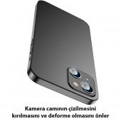 Polham 0.15MM Ultra Şeffaf Leke Tutmaz İPhone 14 Kamera Koruyucu Kırılmaz Lens, Kamera Lens Koruyucu - 4